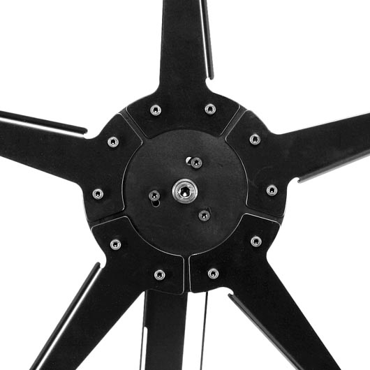 WoSport Star Target mit 5 Zielen Metall Kreis-Pendelspiel schwarz Bild 5