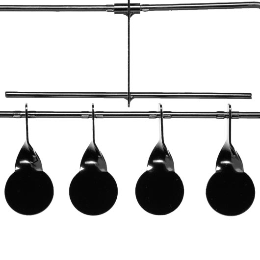 WoSport Wind-Bell Target mit 5 Zielen Metall Pendelspiel schwarz Bild 9