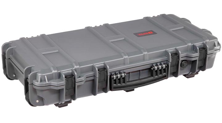 Nuprol Medium Hard Case Waffenkoffer / Trolley 80 x 40 x 17,5 cm Waben-Schaumstoff grau Bild 11