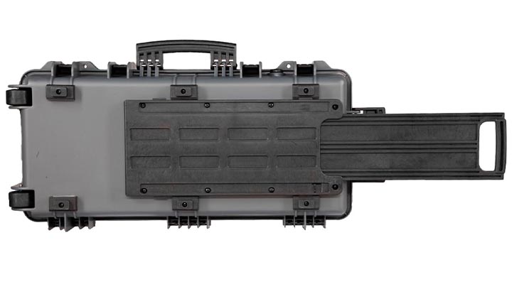 Nuprol Medium Hard Case Waffenkoffer / Trolley 80 x 40 x 17,5 cm Waben-Schaumstoff grau Bild 4