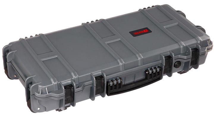 Nuprol Medium Hard Case Waffenkoffer / Trolley 80 x 40 x 17,5 cm PnP-Schaumstoff grau