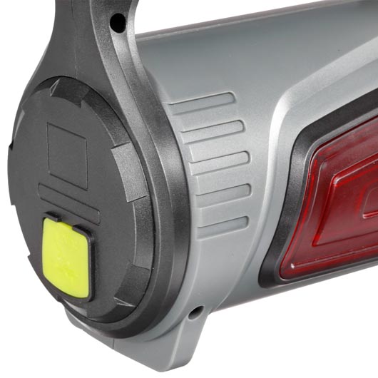 LED Handscheinwerfer mit Powerbankfunktion grau inkl. Akku, USB-Ladekabel und Tragegurt Bild 6