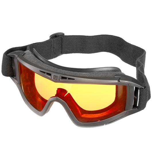 Revision ballistische Schutzbrille Desert Locust Deluxe Kit schwarz inkl. 3 Wechselglsern und Brillenetui Bild 2