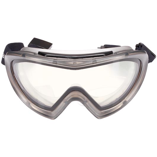 Strike Systems Capstone Dual Lens Protection Airsoft Helmbrille / Schutzbrille grau / klar Bild 2