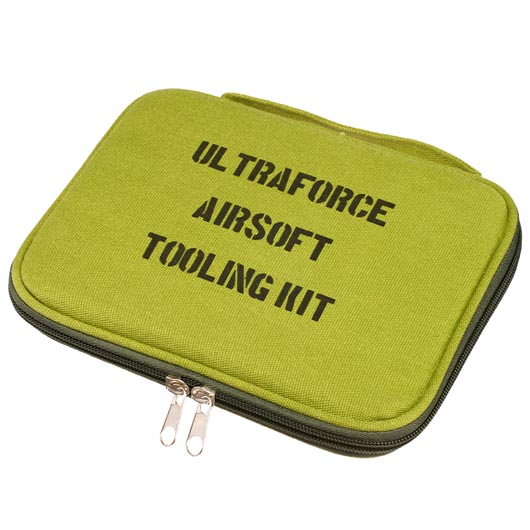 Ultraforce Airsoft Field Maintenance Kit / Werkzeug Set mit Tasche oliv Bild 3