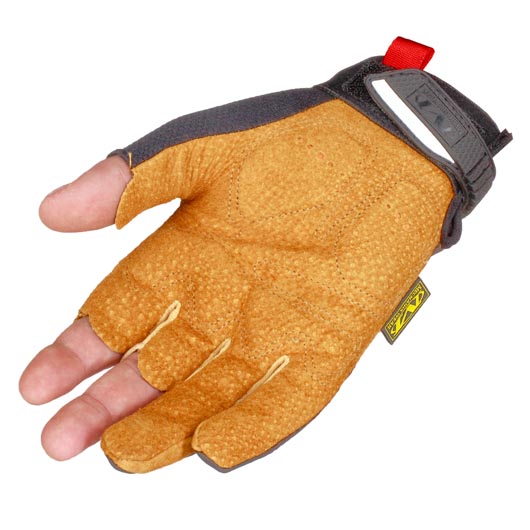 Mechanix Wear M-Pact Fingerless Framer Handschuhe Durahide-Leder braun Bild 6