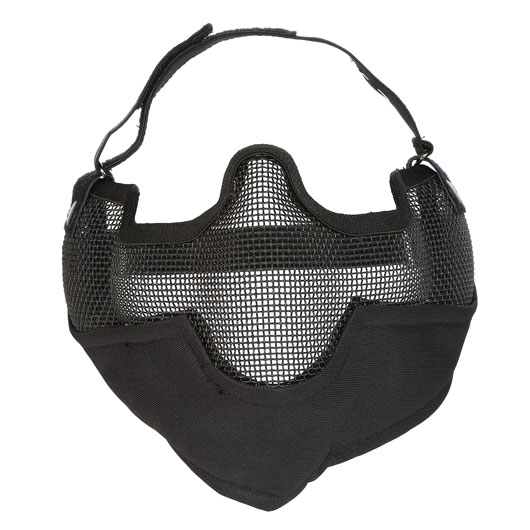 Nuprol Mesh Mask V2 Gittermaske Full Lower Face mit Ohrabdeckung schwarz Bild 4
