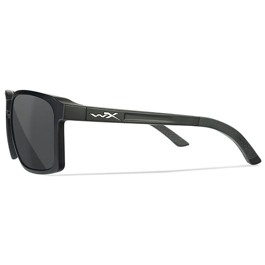 Wiley X Sonnenbrille Alfa matt schwarz Glser grau inkl. Brilletui und Seitenschutz Bild 2