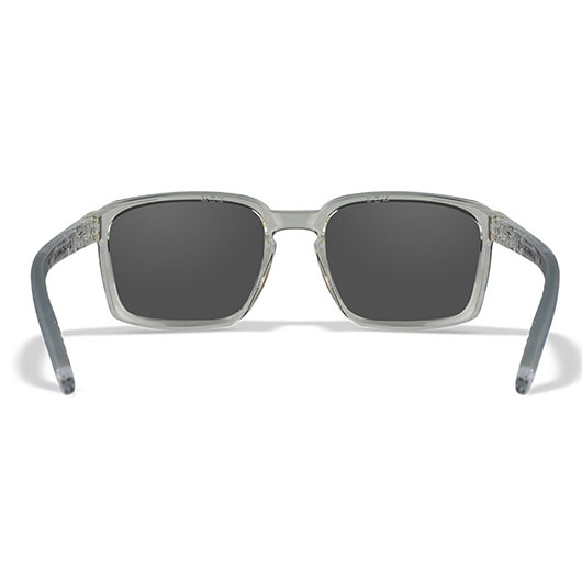 Wiley X Sonnenbrille Alfa Captivate glnzend transparent Glser blau verspiegelt polarisiert inkl. Brillenetui und Seitenschutz Bild 3