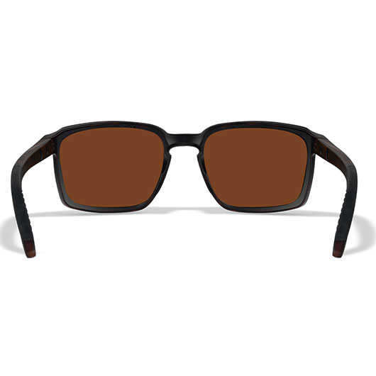 Wiley X Sonnenbrille Alfa Captivate matt braun Glser kupfer polarisiert inkl. Brillenetui und Seitenschutz Bild 3