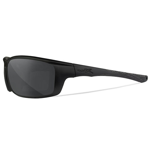 Wiley X Sonnenbrille Grid matt schwarz Glser grau inkl. Brillenetui und Facial Cavity Dichtung Bild 2