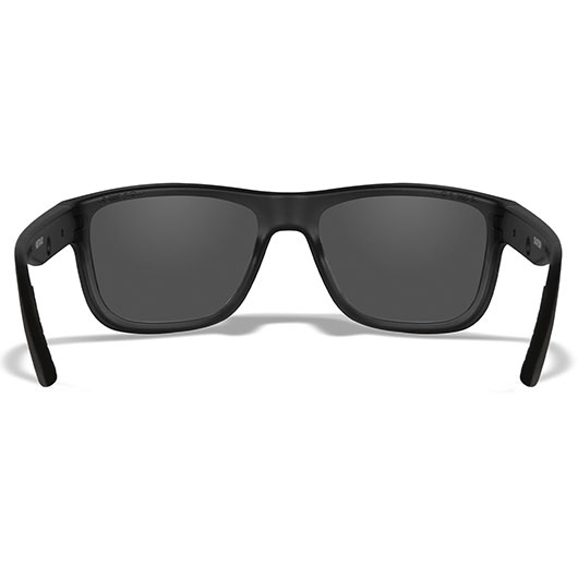 Wiley X Sonnenbrille Ovation matt schwarz Glser grau inkl. Brillenetui und Seitenschutz Bild 3