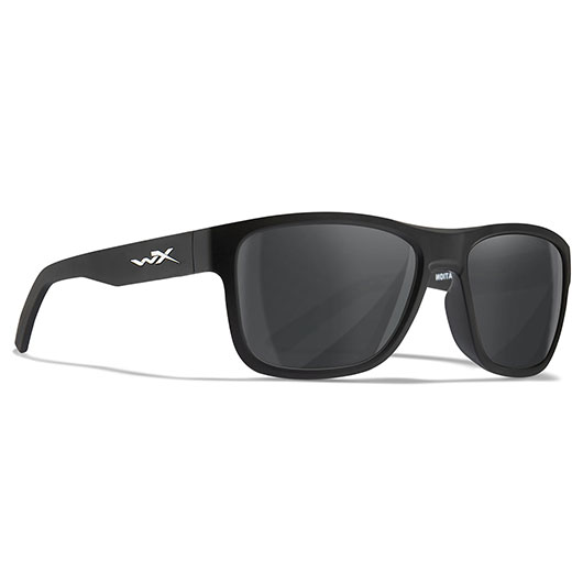 Wiley X Sonnenbrille Ovation matt schwarz Glser grau inkl. Brillenetui und Seitenschutz Bild 4