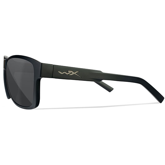 Wiley X Sonnenbrille Trek matt schwarz Glser grau inkl. Brillenetui und Seitenschutz Bild 2