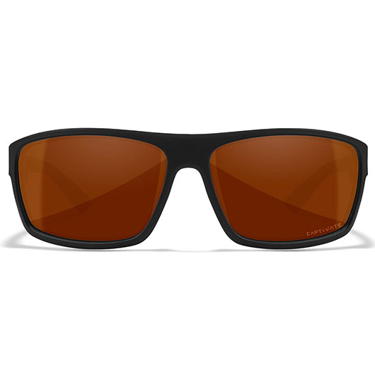 Wiley X Sonnenbrille Peak Captivate matt schwarz Glser kupfer polarisiert inkl. Brillenetui Bild 1