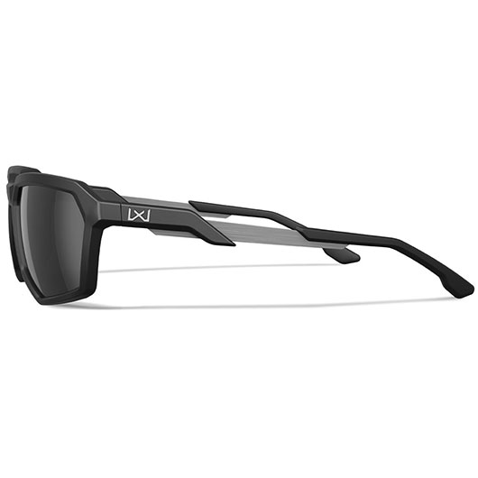 Wiley X Sonnenbrille Recon Captivate matt schwarz Glser schwarz verspiegelt Polarisiert inkl. Seitenschutz Bild 2