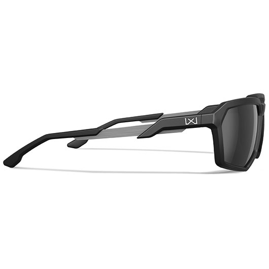 Wiley X Sonnenbrille Recon Captivate matt schwarz Glser schwarz verspiegelt Polarisiert inkl. Seitenschutz Bild 3