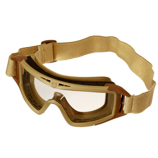 Revision ballistische Schutzbrille Desert Locust Deluxe Kit tan inkl. 3 Wechselglsern und Brillenetui