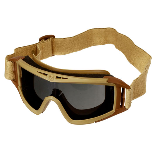 Revision ballistische Schutzbrille Desert Locust Deluxe Kit tan inkl. 3 Wechselglsern und Brillenetui Bild 1