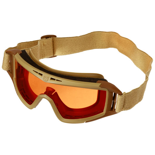 Revision ballistische Schutzbrille Desert Locust Deluxe Kit tan inkl. 3 Wechselglsern und Brillenetui Bild 2