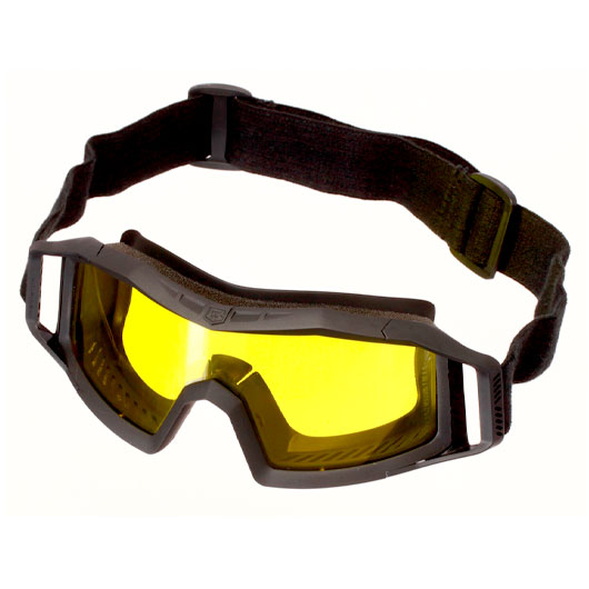 Revision Eyewear Wolfspider Schutzbrille Deluxe Kit mit gelb / klar / rauch Wechselglser schwarz Bild 2