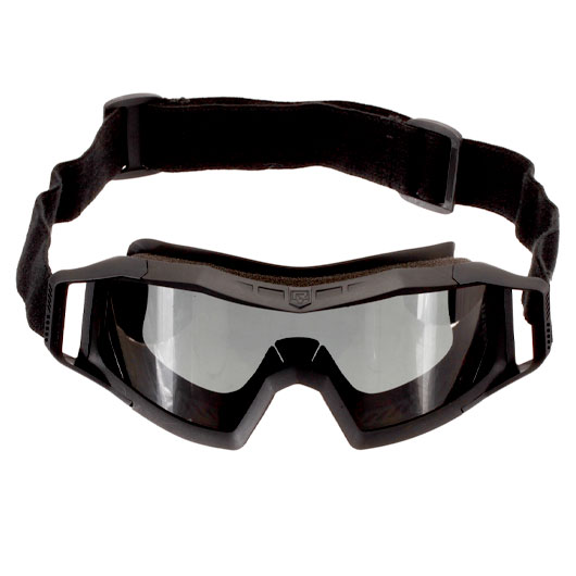 Revision Eyewear Wolfspider Schutzbrille Deluxe Kit mit vermillion / klar / rauch Wechselglser schwarz Bild 3