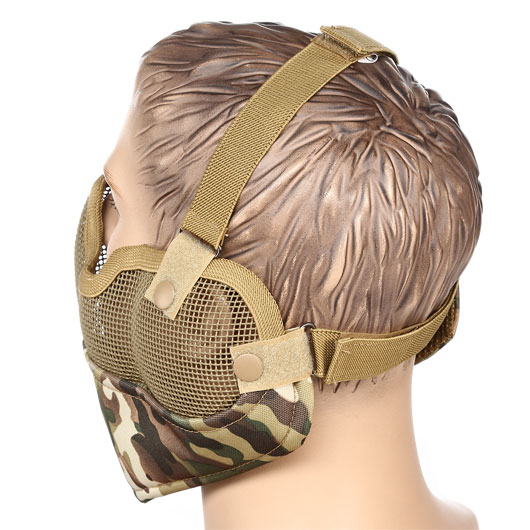 Nuprol Mesh Mask V2 Gittermaske Full Lower Face mit Ohrabdeckung camo Bild 2