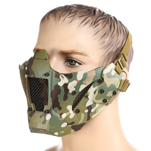 Nuprol Mesh Mask V4 mit Halterung fr / ohne FAST Helme camo