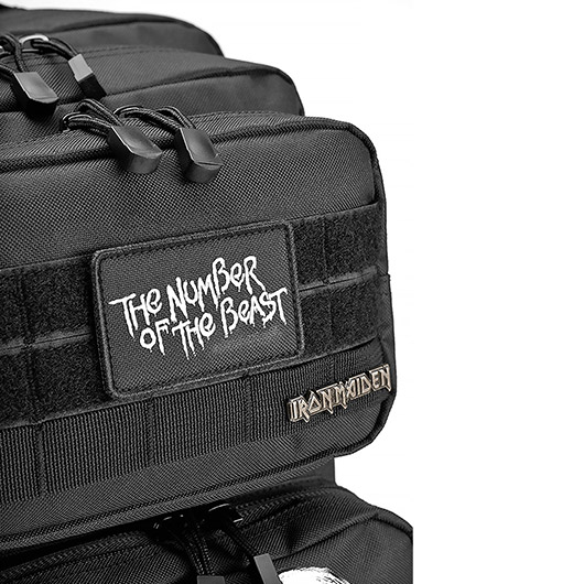 Brandit Rucksack Cooper Iron Maiden NOTB 40 Liter Large schwarz Glow in the dark Bild 2