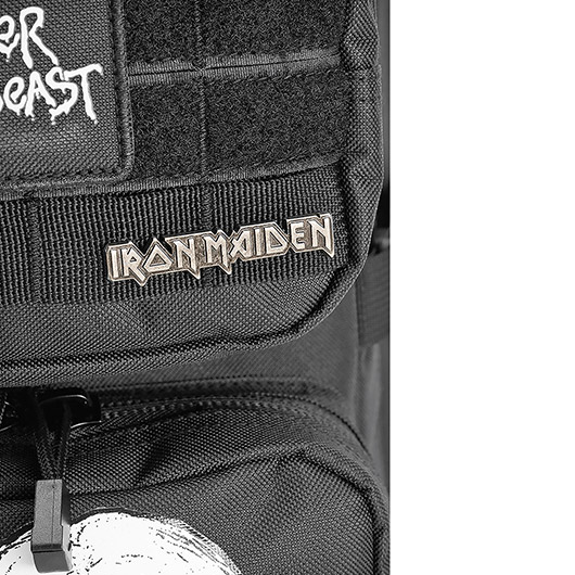 Brandit Rucksack Cooper Iron Maiden NOTB 40 Liter Large schwarz Glow in the dark Bild 3