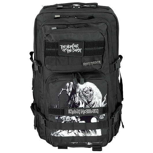 Brandit Rucksack Cooper Iron Maiden NOTB 40 Liter Large schwarz Glow in the dark Bild 1