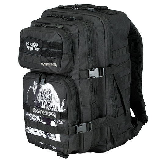 Brandit Rucksack Cooper Iron Maiden NOTB 40 Liter Large schwarz Glow in the dark Bild 2
