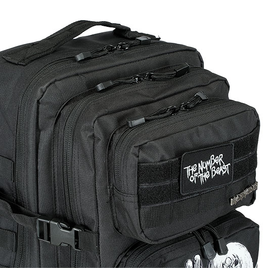 Brandit Rucksack Cooper Iron Maiden NOTB 40 Liter Large schwarz Glow in the dark Bild 7