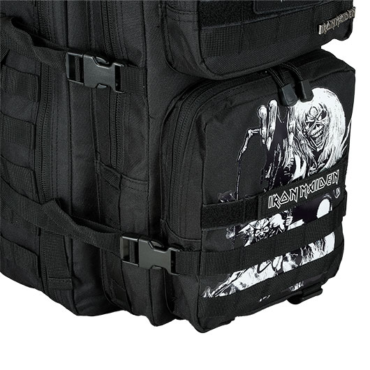 Brandit Rucksack Cooper Iron Maiden NOTB 40 Liter Large schwarz Glow in the dark Bild 8