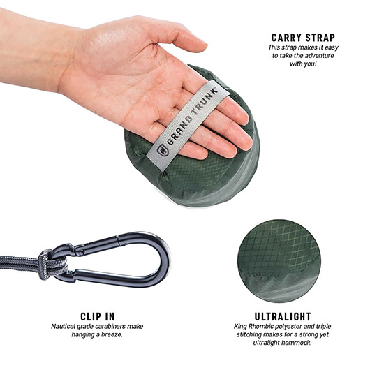 Grand Trunk Hngematte Ultralight fr 1 Person grn Bild 1