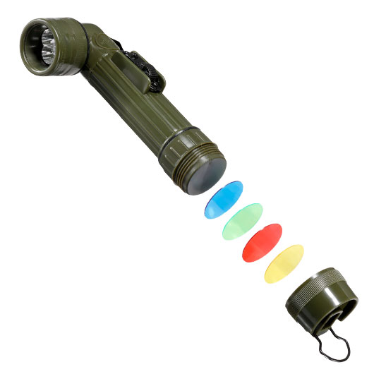 Mil-Tec LED Winkelstablampe medium oliv Bild 2