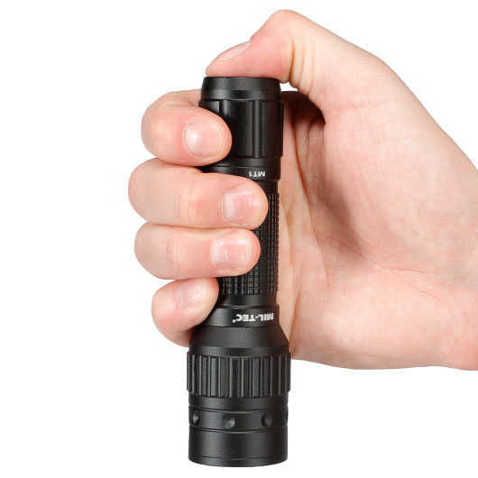 Mil-Tec LED-Stablampe Operator MT1 350 Lumen schwarz inkl. Holster Bild 10
