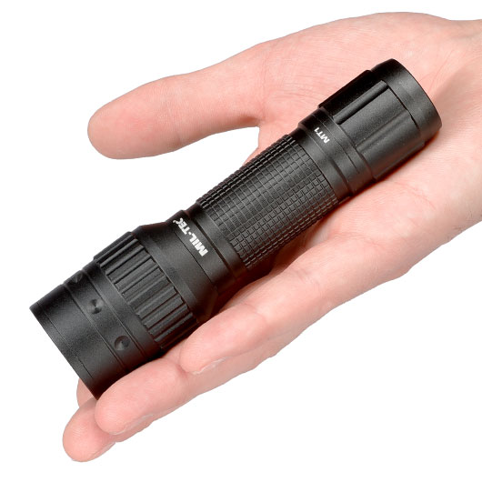 Mil-Tec LED-Stablampe Operator MT1 350 Lumen schwarz inkl. Holster Bild 3