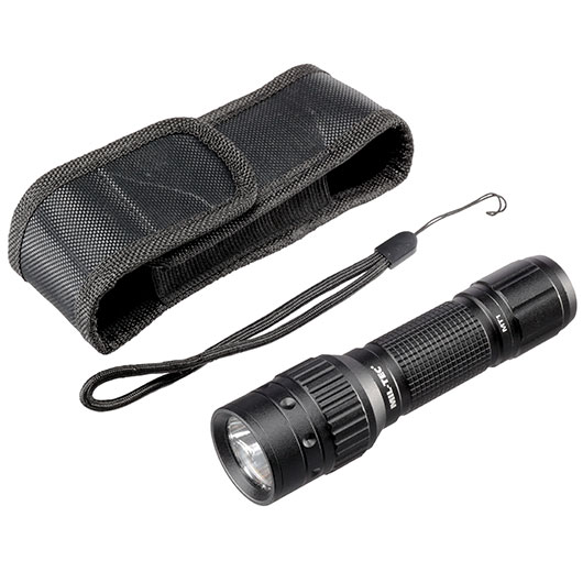Mil-Tec LED-Stablampe Operator MT1 350 Lumen schwarz inkl. Holster Bild 4