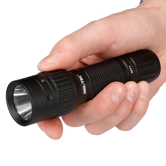Mil-Tec LED-Stablampe Operator MT1 350 Lumen schwarz inkl. Holster Bild 9