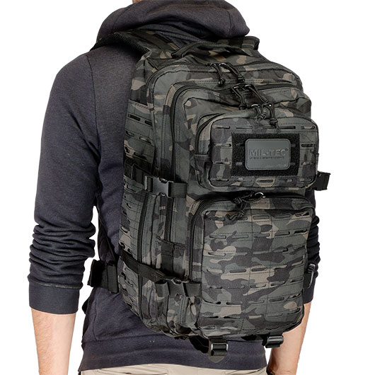 Mil-Tec Rucksack US Assault Pack Laser Cut large 36L darkcamo Bild 10