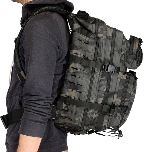 Mil-Tec Rucksack US Assault Pack Laser Cut large 36L darkcamo Bild 11