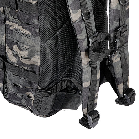 Mil-Tec Rucksack US Assault Pack Laser Cut large 36L darkcamo Bild 8