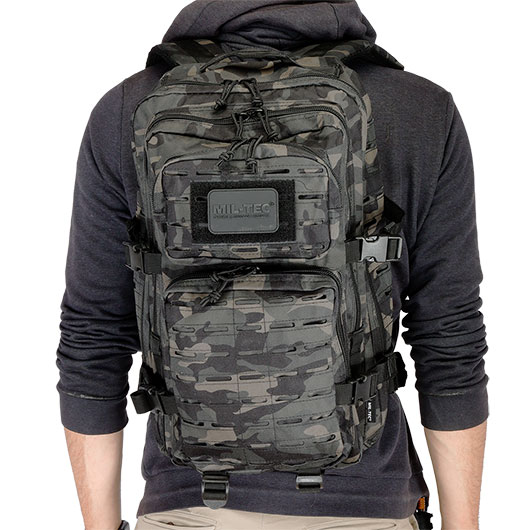 Mil-Tec Rucksack US Assault Pack Laser Cut large 36L darkcamo Bild 9