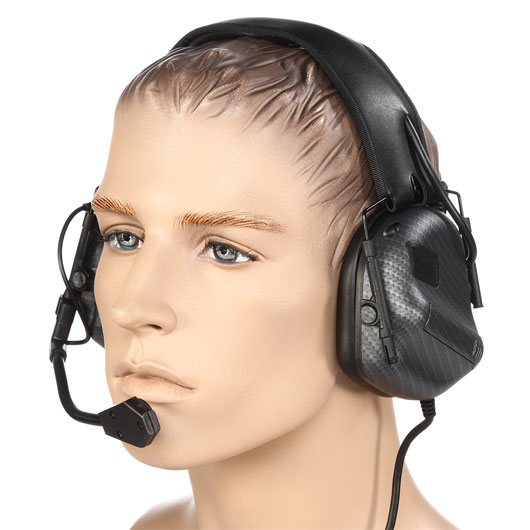 Nuprol Tactical Comms Headset Gen. 5 Full Option Ausfhrung m. Z-Tactical / Element Anschluss Carbon-Design Bild 1