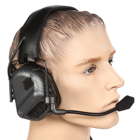 Nuprol Tactical Comms Headset Gen. 5 Full Option Ausfhrung m. Z-Tactical / Element Anschluss Carbon-Design Bild 3