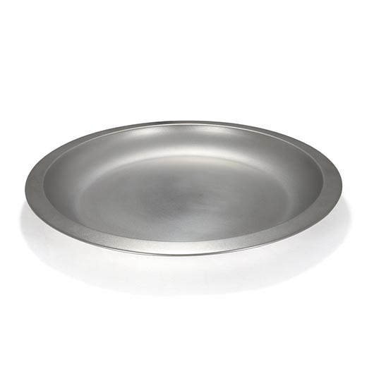 Basic Nature Teller Edelstahl flach 23,5 cm silber-matt