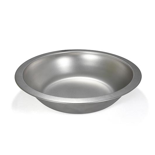 Basic Nature Teller Edelstahl tief 23,5 cm silber-matt