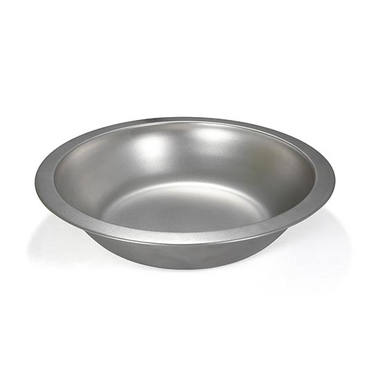 basic Nature Teller Edelstahl tief 23,5 cm silber-matt