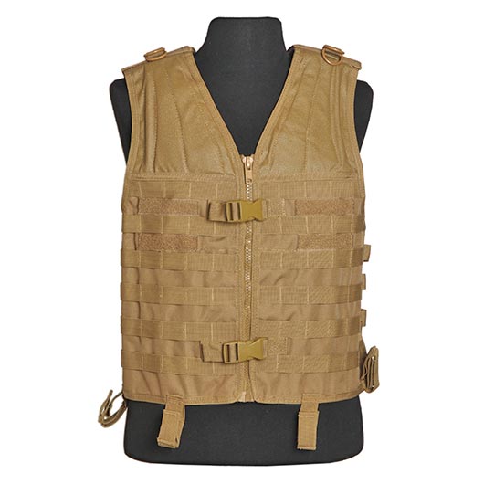 Mil-Tec Molle Carrier Weste coyote